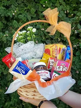 Cesta Infantil com Nutella